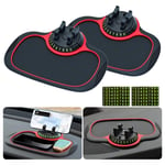 Ahlsen - Support de Téléphone Automatique de Tapis Antidérapant de Voiture Multifonction, Universels Tapis Antidérapant pour Tableau de Bord de