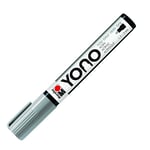 Marabu 12400103078 YONO Marqueur Gris 078 Stylo acrylique polyvalent avec pointe ogive japonaise de 1,5 à 3 mm à base d'eau, résistant à la lumière et à l'eau, pour presque toutes les surfaces