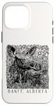 iPhone 16 Pro Max Banff, Alberta Canada Canadian Moose Mama and Baby Souvenir Case