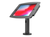 Compulocks Ipad 10.2" Space Enclosure Tilting Stand 4" - Monteringssett (Hus, Stangstativ) - For Nettbrett - Låsbar - Høyverdig Aluminium - Svart - Skjermstørrelse: 10.2" - Skrivebordsmonterbar - For Apple 10.2-Inch Ipad (7. Generasjon, 8. Generasjo