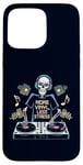 Coque pour iPhone 15 Pro Max Plus de vinyles Less Stress Skeleton DJ