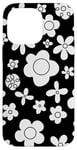 iPhone 14 Pro Max Cute White Floral Pattern, Pop Art Flower Case