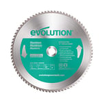 Evolution Power Tools 12BLADEAL Lame de scie pour la découpe de l’aluminium, 12" x 80 dents, Vert