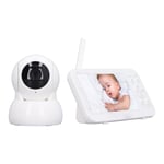 5in Wireless Baby Monitor Two Way Speaking Night Vision HD Display Smart Cam _ss