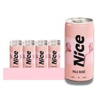 NICE Pale Rosé, Wine in a Can, Dry, Pale, Hint of Strawberry, French Pale Rosé, 12 x 187ml Cans