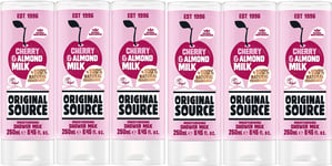 Original Source Cherry & Almond Shower Milk, Body Wash, 250ml x 6