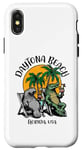 Coque pour iPhone X/XS Daytona Beach Florida USA Motif crocodile lamantin amusant