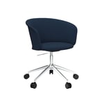 HEM - Kendo Swivel Chair 5-star Castors - Dark Blue/Polished - Skrivbordsstolar