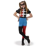 RUBIES - DC Super Hero Girls Officiel - HARLEY QUINN - Déguisement Classique Enfant - 3-4 Ans - Costume aux Couleurs de l'Héroïne de Suicide Squad + Masque - Pour Halloween, Carnaval ou Noël