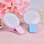 Selfie Portable Led Ring Fill Light Camera W/ Makeup Mirror For Blue