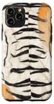 Coque pour iPhone 11 Pro Motif de la faune sauvage en marbre imprimé tigre