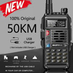 2021 NOUVEAU UV-S9 Plus Puissant Talkie-walkie Radio Émetteur-Récepteur 10W 50 KM Longue Portée Portable Pour black Euro -XUNI1059