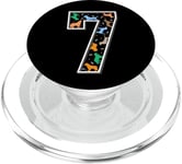 Seventh Birthday Puppy - 7 Year Old Birthday Dog PopSockets PopGrip for MagSafe