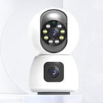 Wireless WiFi Indoor Camera Multi User Sharing White Dual Lens Indoor Security