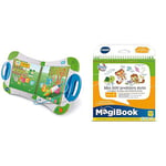 VTech - MagiBook Starter Pack Vert, Livre Interactif Enfant – Version FR & Livre MagiBook - Mes 200 Premiers Mots Français/Anglais - Apprendre l'anglais - Livre bilingue, Livre éducatif – Version FR