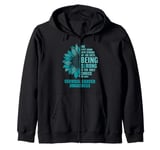 We Don't Know How Strong Until Cervical Cancer Awareness Zip Hoodie