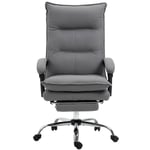 Rootz Vinsetto kontorsstol - Ergonomisk skrivbordsstol - Massage- och värmestol - Ultimat komfort - 155° lutning och fotstöd - Justerbar höjd - 66cm x