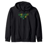 One Lucky Nurse St Patricks Day Nurse Zip Hoodie