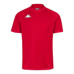 Kappa TELESE Maillot Rugby Homme, Red, FR : Taille Unique (Taille Fabricant : 6Y)