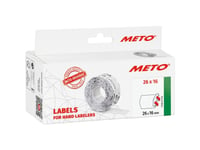 Meto Prisetiketter 9506166 Avtagbar Etikettbredd: 26 Mm Etiketthöjd: 16 Mm Vit 1 St