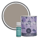 Rust-Oleum Brown Water-Resistant Bathroom Tile Paint in Gloss Finish - Whipped Truffle 750ml