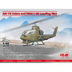 AH-1G COBRA AND M8A1 US LANDING MAT KIT 1:48 ICM Kit Elicotteri Modellino