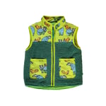 Småfolk Fleece vest with badger and squirrel  Pear Green | Grön | 3-4 years