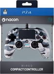 Nacon Wired Compact Camo Grey Controller (PS4)  **BRAND NEW & FREE SHIPPING**