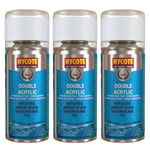 Hycote Colour Spray Paint XDMC607 Mercedes Iridium Silver (Metallic) 150ml x3