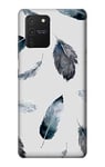 Feather Paint Pattern Case Cover For Samsung Galaxy S10 Lite