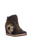 Desigual Cuna Margarit, Boots compensées Femme - Marron (4086 Kaki Oscuro), 36 EU