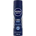 NIVEA Men Deodorant, Cool Kick, 48h Long lasting Freshness, 150ml