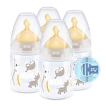 NUK First Choice+ Baby Bottles Set | 0-6 Months | Temperature Control | Anti