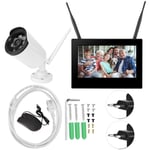 Anpviz - 10in 1.3MP hd sans fil wifi bébé moniteur 1 caméra intelligente dvr système de sécurité à domicile ue 110-240V