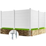 VEVOR 4 Panneaux Brise Vue Extérieur Clôture de Jardin de Climatiseur 127x127 cm