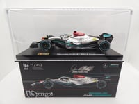 Mercedes AMG F1 W13 E Lewis Hamilton #44 2022 1/43 Bburago F1 avec pilote