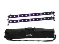 Set 2x LED BAR-12 UV Bar + Soft-Bag