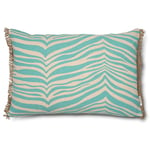 Classic Collection Kudde Zebra Aqua 40x60 cm