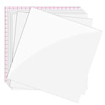 Prime Vinyl Permanent Vinyl, 7 Pack Glossy White Self Adhesive Vinyl- 6 Vinyl Sheets 12" x 12" & 1 Transfer Tape Sheets- Vinyl Sheets for Cricut, Party Decoration, Craft Cutter