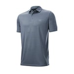 Wilson Homme, Polo de Sport, STRIPE POLO, Polyester, Bleu, Taille XL, WGA700609