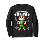 They Call Me The Cat Soccer Player Funny Goalie Goalkeeper Long Sleeve T-Shirt