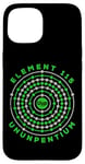 Coque pour iPhone 15 Element 115 Moscovium Atomic Number Anti Gravity Ununpentium