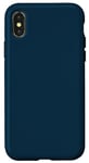 Coque pour iPhone X/XS Bleu intense foncé