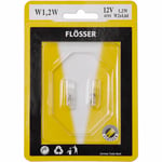 Glödlampa flosser - 12v bulb 2w t5 w2x4,6d 10pk