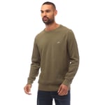 Gant Mens Cotton Pique Crewneck Sweatshirt in Green material_cotton - Size 2XL