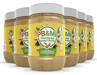 PB&Me Powdered Peanut Butter, Original, High Protein Low Calorie Peanut Powder, Great for Smoothies, 2.72 kg, 6-Count