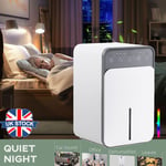 1.2L Large Dehumidifier Portable Quiet Home Air Dryer for Mould Moisture Damp+UK