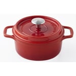 INVICTA Cocotte ronde - Ø 22 cm - Rubis - Tous feux dont induction