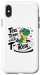 iPhone X/XS Tea Rex T-Rex Funny Tee For Tea Lovers Drinkers And Dinosaur Case