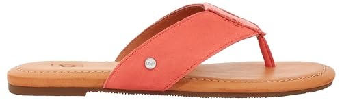 UGG Femme Carey Flip Sandale Glissante, Corail Vif, 40 EU